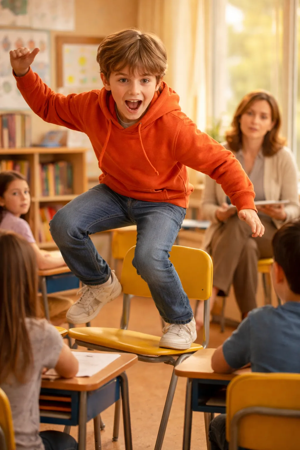 Dziecko jest nadpobudliwe lub nie potrafi usiedzieć w miejscu